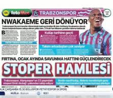 Trabzonspor'da Nwakaeme m&uuml;jdesi