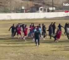 Amatör ligde iki takım arasında kavga: 4 futbolcu, 1 antrenör yaralandı