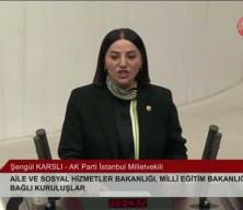 Kürsüde “Erdoğan’ın bursuyla okudum” dedi, muhalefete yüklendi: Sizin bu milletin değerleriyle derdiniz ne?