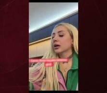 Sosyal medyada yaptıkları yayında kavgaya tutuşan &ccedil;ift birbirine bı&ccedil;ak &ccedil;ekti