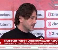 Trabzonspor sahasında Alanyaspor'a mağlup oldu