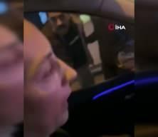 Trafik magandası &ccedil;ocuğunun yanında annesine hakaret etti!