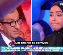 Avrupa'nın İslam kini canlı yayında! "Bedevi gibi giyinmişsin"