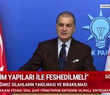 AK Parti s&ouml;zc&uuml;s&uuml; &Ouml;mer &Ccedil;elik SDG'nin fesih kararına direnmesi hakkında konştu