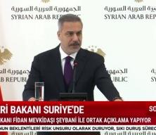 Dışişleri Bakanı Hakan Fidan SDG Suriye'ye entegre olmalı dedi