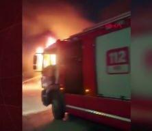 Başakşehir Atat&uuml;rk Oto Sanayi Sitesi'nde korkutan yangın