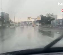 İstanbul'da sağanak yağış başladı