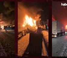 Japonya'da 50 ara&ccedil;lık zincirleme kaza