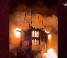 Amsterdam'daki tarihi kilisede yangın!