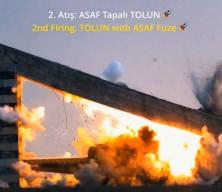 Betonu par&ccedil;alayan helikopteri imha edebilen TOLUN muhimmatı kullanımda