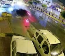 Adana'da feci kaza O anlar kamerada