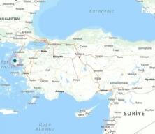 &Ccedil;anakkale a&ccedil;ıklarında deprem meydana geldi