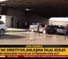 YPG'li ter&ouml;ristler teslim olanları taşıyacak otob&uuml;slere ateş a&ccedil;tı