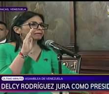 Delcy Rodriguez Venezuela Meclisi'nde yemin etti