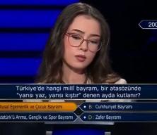 Milyoner'de yarışmacıyı şaşırtan soru: &lsquo;Ben hep yanarım yani Ağustos&rsquo;ta&rsquo;