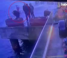 Sarıyer'de motosikletli gencin denize d&uuml;şerek hayatını kaybettiği anlar kamerada