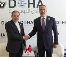 Bakan Fidan İranlı meslektaşı Erak&ccedil;i ile g&ouml;r&uuml;şt&uuml;