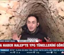 Halep'te YPG'li ter&ouml;ristlerin kazdığı t&uuml;neller ilk kez g&ouml;r&uuml;nt&uuml;lendi