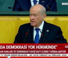 MHP lideri Bah&ccedil;eli "Bug&uuml;n&uuml;n d&uuml;nyasında ger&ccedil;ek hasta adam ABD'dir" dedi