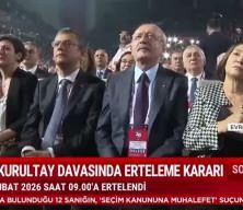 Şaibeli kurultay davasında erteleme kararı