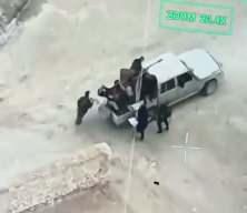 Suriye'deki ter&ouml;ristlerin ka&ccedil;ış g&ouml;r&uuml;nt&uuml;leri