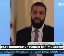 Suriye'den Şara r&ouml;portajını yayımlamayan Irak merkezli televizyona tepki