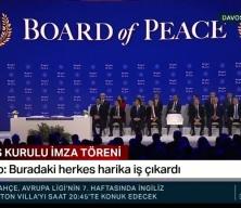 ABD Başkanı Donald Trump Davos'taki Barış Kurulu imza" t&ouml;reninde a&ccedil;ıklamalarda bulundu