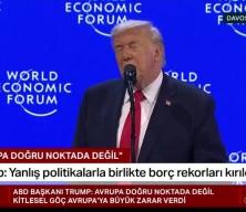 ABD başkanı Donald Trump'tan Davos'ta Gr&ouml;nland &ccedil;ıkışı
