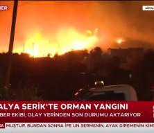 Antalya'da orman yangını &ccedil;ıktı