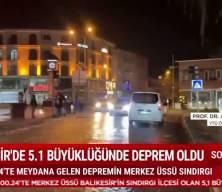 Balıkesir'de, 5,1 b&uuml;y&uuml;kl&uuml;ğ&uuml;nde deprem meydana geldi