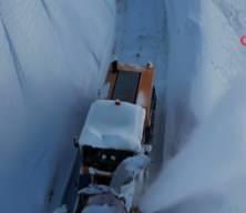 Bitlis'te kar kalınlığı 3 metreyi buldu!