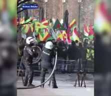 Br&uuml;ksel polisinden PKK'lılara sert m&uuml;dahale