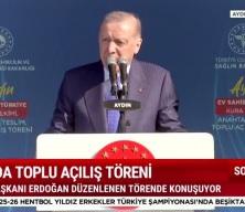 Cumhurbaşkanı Erdoğan Aydın'da a&ccedil;ıklamalarda bulunuyor