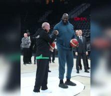 Cumhurbaşkanı Erdoğan, Shaquille O'Neal ile bir araya geldi