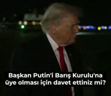 Donald Trump, Gazze Barış Kurulu'na Rusya devlet başkanı Putin'i de davet ettiğini a&ccedil;ıkladı