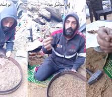 Gazze'de y&uuml;rek yakan g&ouml;r&uuml;nt&uuml;: Altın değil eşinin ve kızlarının kemiklerini arıyor