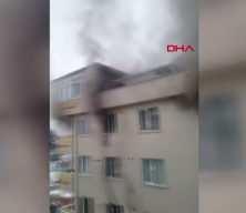 Sultanbeyli'de yangın paniği! &Ccedil;atıda mahsur kalan 12 kişi b&ouml;yle kurtarıldı