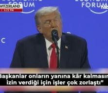 Macron, Trump'ın diline d&uuml;şt&uuml;: Davos'ta g&ouml;zl&uuml;kleri alay konusu oldu!