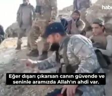Ter&ouml;ristleri sıkıştırdıklarında b&ouml;yle seslenmişti! Ebu Musab Şennan: Biz M&uuml;sl&uuml;manız, canınız g&uuml;vende