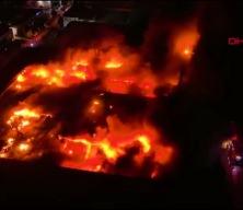 Bursa'da kimyasal kaplama fabrikasında yangın