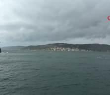 &Ccedil;anakkale Boğazı'nda gemi ge&ccedil;işleri durduruldu