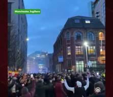 Galatasaray taraftarından İngiltere'de Filistin'e destek