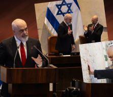 Edi Rama'dan İsrail Meclisi'nde skandal s&ouml;zler! Katili &ouml;vd&uuml;, Gazze i&ccedil;in skandal &ouml;neride bulundu