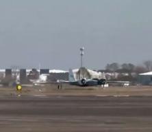 NASA u&ccedil;ağının iniş takımları a&ccedil;ılmadı! G&ouml;vde &uuml;zerine iniş yaptı