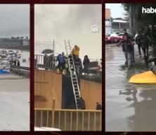 Sağanak yağış sonrası sokaklar g&ouml;le d&ouml;nd&uuml;, evleri su bastı! Bir&ccedil;ok ilden sel manzarası!