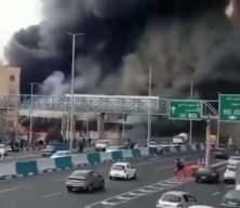 İran'ın meşhur Cennet &Ccedil;arşısı alevlere teslim oldu