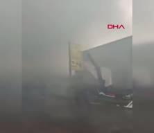 Başakşehir sanayi sitesinde korkutan yangın