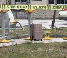 Parkta paniğe neden olan valizin i&ccedil;inden bakın ne &ccedil;ıktı