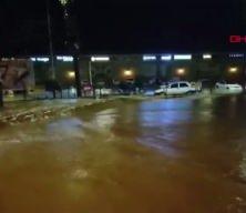 Turizm beldesi yağmura teslim oldu