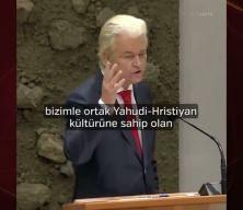 Yine kontrolden &ccedil;ıktı: Wilders, İsrail&rsquo;e destek verip eleştirenleri hedef g&ouml;sterdi